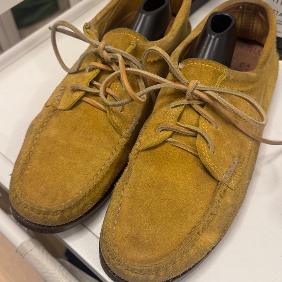 Yuketen moccasin yellow suede size 10 main image 4
